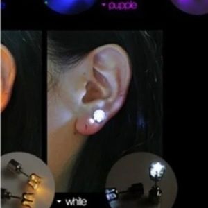 Clear Light Up Earrings by Platube